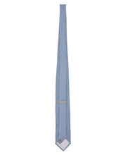 Load image into Gallery viewer, Blue Silver Spot Jacquard Tie
