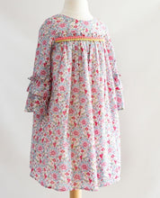 Load image into Gallery viewer, Floral Bell Sleeve Toddler Dress
