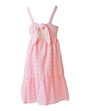 Load image into Gallery viewer, Soft Pink Eyelet Tier Dress
