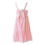 Load image into Gallery viewer, Soft Pink Eyelet Tier Dress
