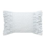 Load image into Gallery viewer, Chloe Cottage Blue Ruffle Throw Pillow
