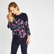 Load image into Gallery viewer, Crepe Poppy Blouse
