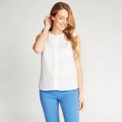 Load image into Gallery viewer, White Embroidered and Frilled Blouse
