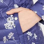 Load image into Gallery viewer, Blue Pretty Posey Print Down Jacket
