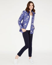 Load image into Gallery viewer, Blue Pretty Posey Print Down Jacket
