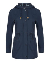 Load image into Gallery viewer, Navy Long Length Rain Coat

