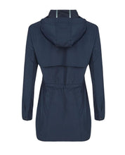 Load image into Gallery viewer, Navy Long Length Rain Coat
