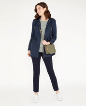 Load image into Gallery viewer, Navy Long Length Rain Coat
