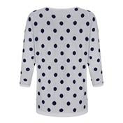 Load image into Gallery viewer, Navy and White Spot Batwing Sweater
