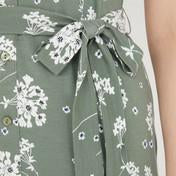 Load image into Gallery viewer, Khaki Pretty Posy Print Shirt Dress
