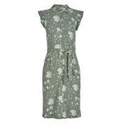 Load image into Gallery viewer, Khaki Pretty Posy Print Shirt Dress
