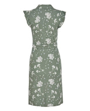 Load image into Gallery viewer, Khaki Pretty Posy Print Shirt Dress
