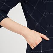 Load image into Gallery viewer, Panelled Check Ponte Dress
