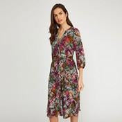 Load image into Gallery viewer, Lobster Clover Print Button Front Dress
