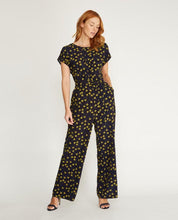 Load image into Gallery viewer, Ditsy Print Pintuck Jumpsuit
