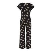 Load image into Gallery viewer, Crepe Flower Head Jumpsuit
