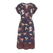 Load image into Gallery viewer, Ink Desert Blossom and Flower Border Print Tunic Dress
