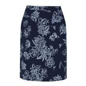 Load image into Gallery viewer, Navy A-Line Osterley Linear Skirt

