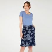 Load image into Gallery viewer, Navy A-Line Osterley Linear Skirt

