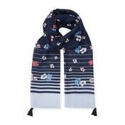 Load image into Gallery viewer, Scattered Floral Stripe Scarf
