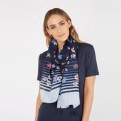 Load image into Gallery viewer, Scattered Floral Stripe Scarf
