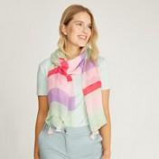 Load image into Gallery viewer, Flower Show Striped Tassel Scarf
