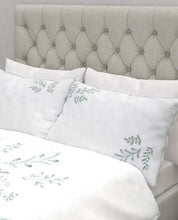 Load image into Gallery viewer, Sofia Embroidered Duck Egg Duvet Cover Bedset
