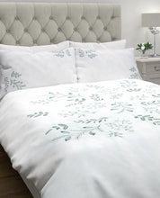 Load image into Gallery viewer, Sofia Embroidered Duck Egg Duvet Cover Bedset
