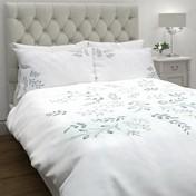 Load image into Gallery viewer, Sofia Embroidered Duck Egg Duvet Cover Bedset
