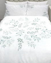 Load image into Gallery viewer, Sofia Embroidered Duck Egg Duvet Cover Bedset
