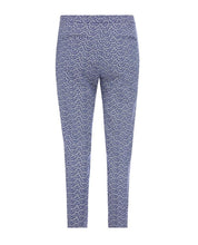 Load image into Gallery viewer, Ink Blue Waves Print Cafe Trouser
