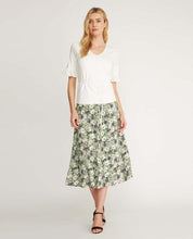 Load image into Gallery viewer, Ivory 1/2 Sleeve V-Neck Chiffon Frill Top
