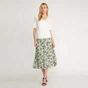 Load image into Gallery viewer, Ivory 1/2 Sleeve V-Neck Chiffon Frill Top
