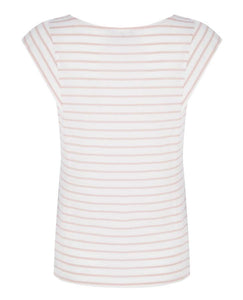 Antique Pink Mono Stripe Top